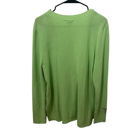 Talbots Women's Green Cardigan Sweater Size Large - Picture 2 of 4
